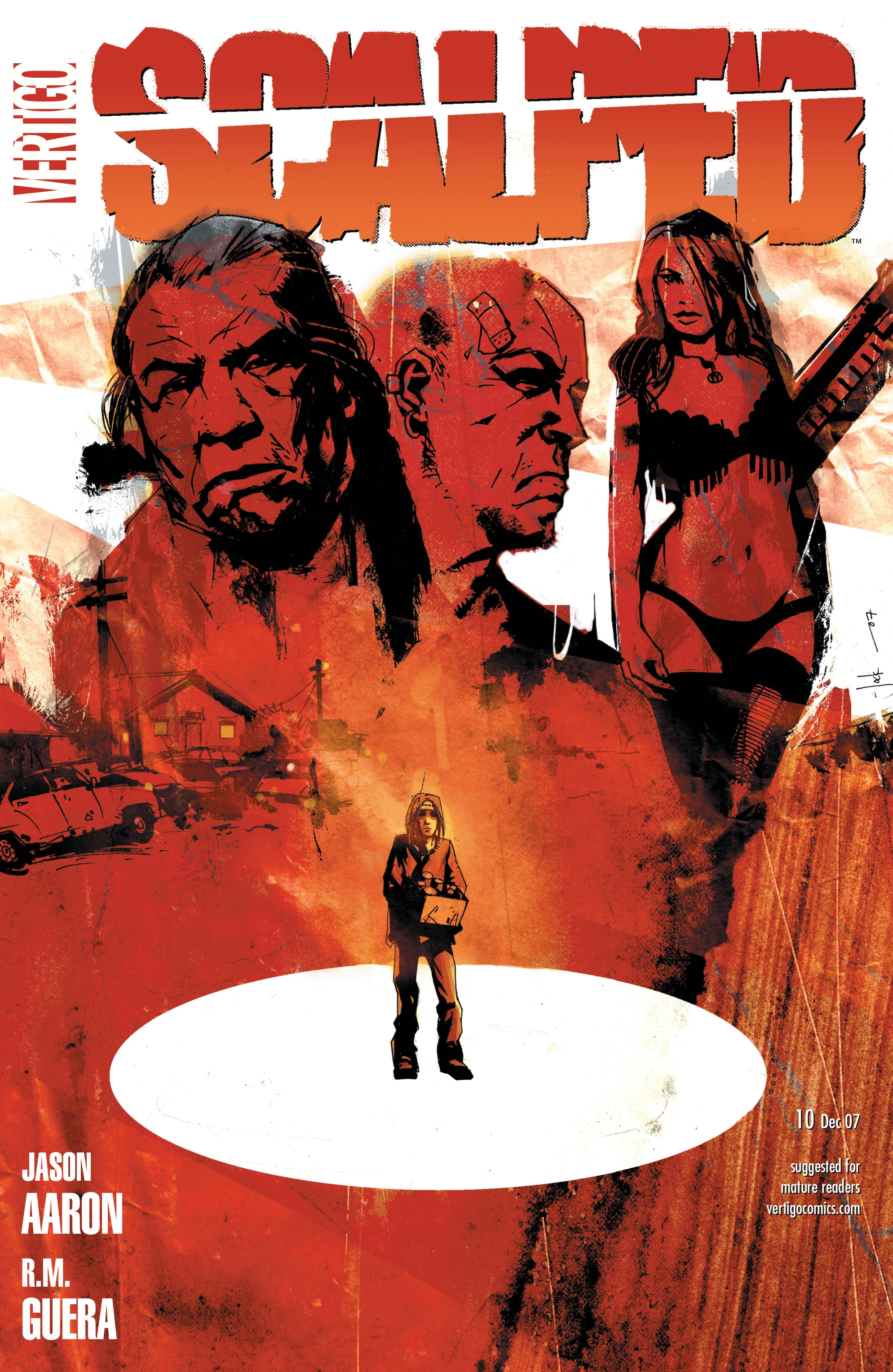 Scalped #10 (DC, 2007 — Cover A) cover